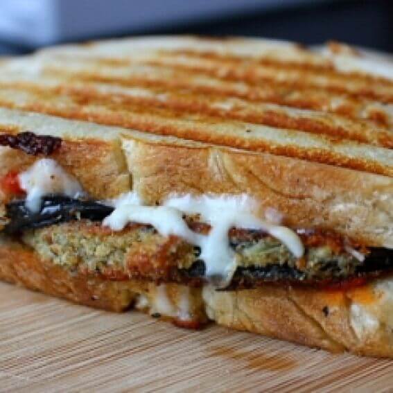 Lunch Special Eggplant Parmigiana Panini!!! Cafe Java